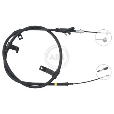 Cable de accionamiento, freno de estacionamiento A.B.S. K17520 Exclusivo